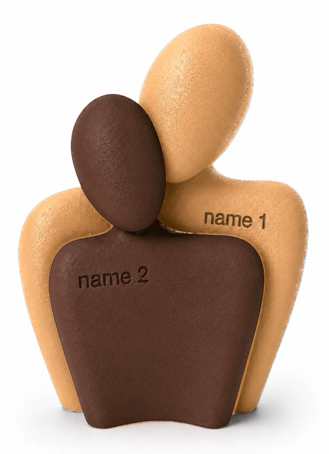 The Couple Sculpt 01 in Beige and Chocolate brown