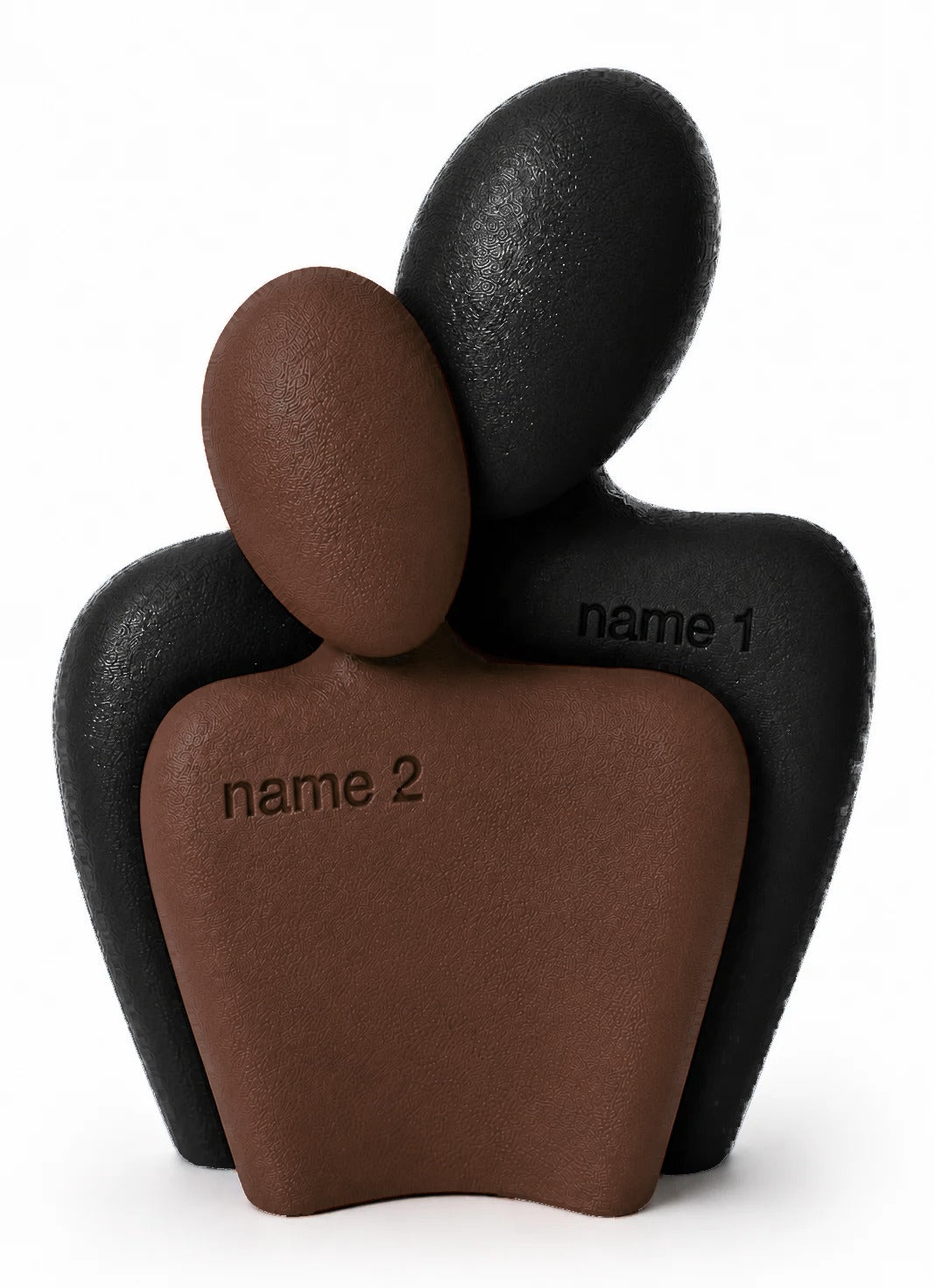 The Couple Sculpt 01 in Black and Chocolate brown