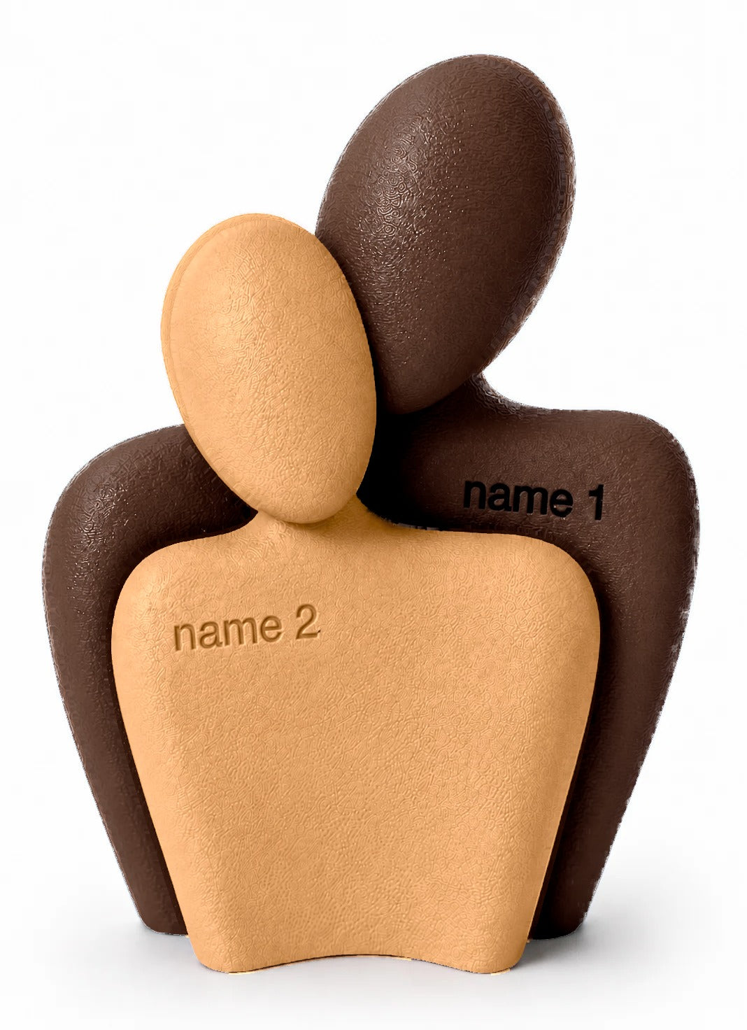 The Couple Sculpt 01 in Chocolate brown and Beige
