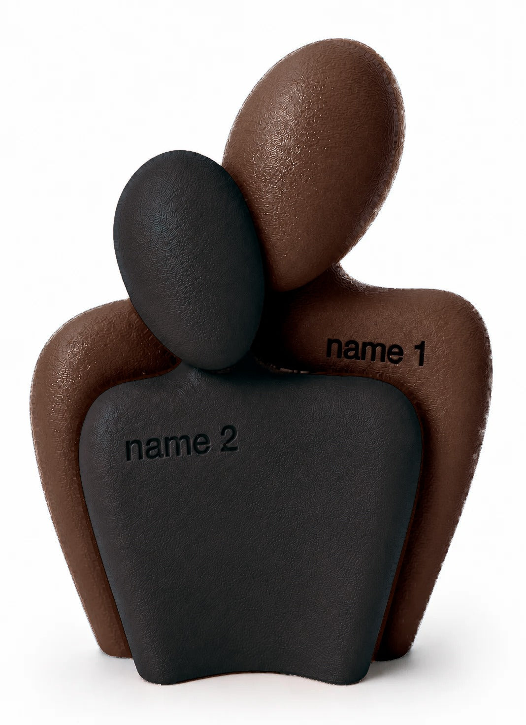 The Couple Sculpt 01 in Chocolate brown and Black