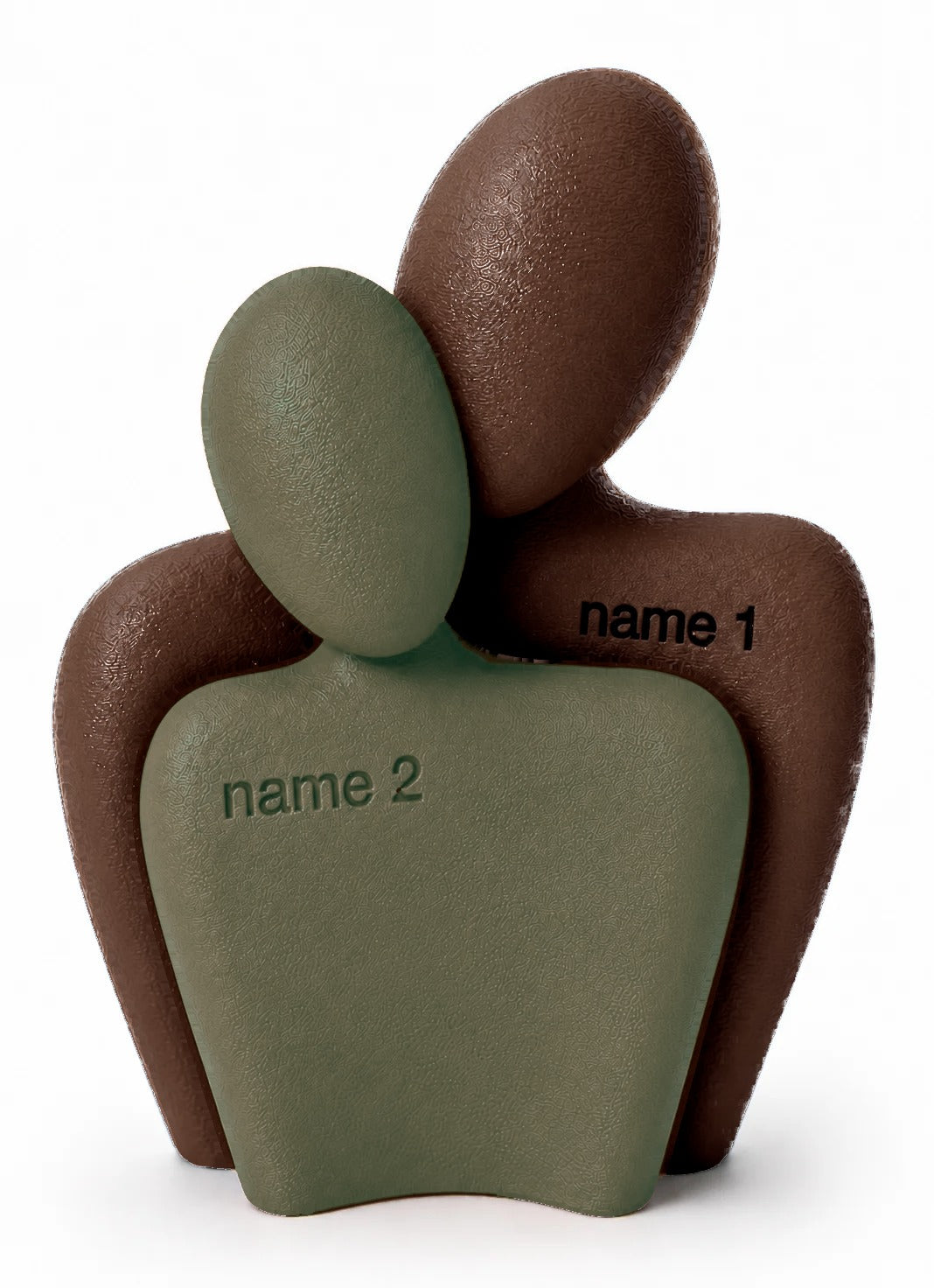 The Couple Sculpt 01 in Chocolate brown and Olive