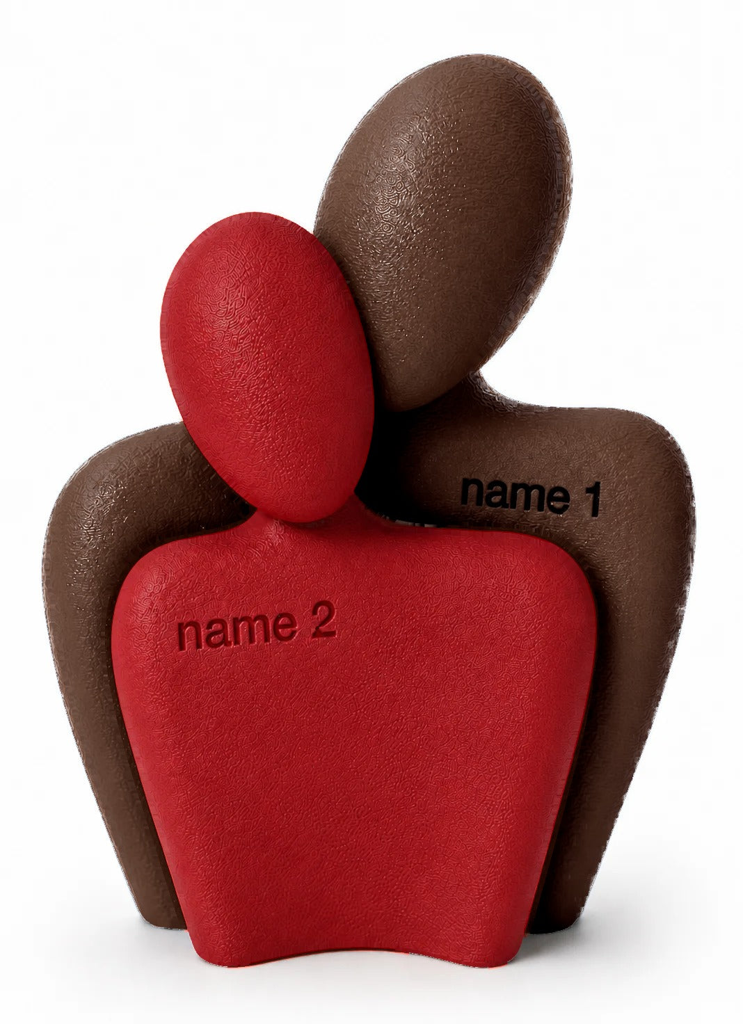 The Couple Sculpt 01 in Chocolate brown and Red