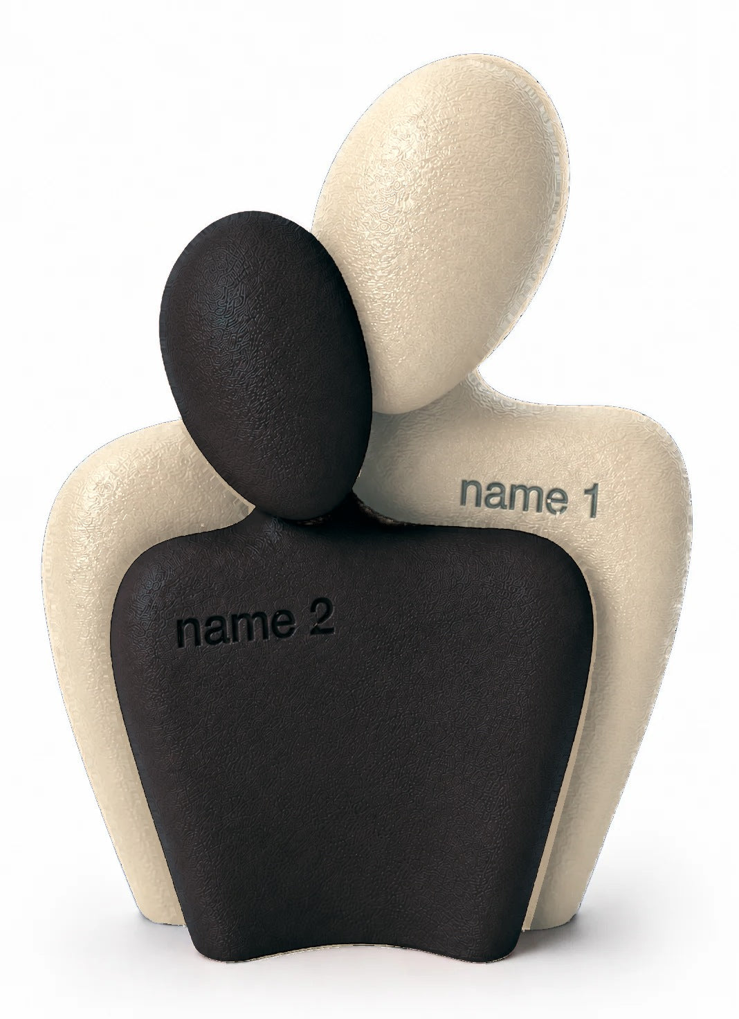 The Couple Sculpt 01 in Ivory matte and Black