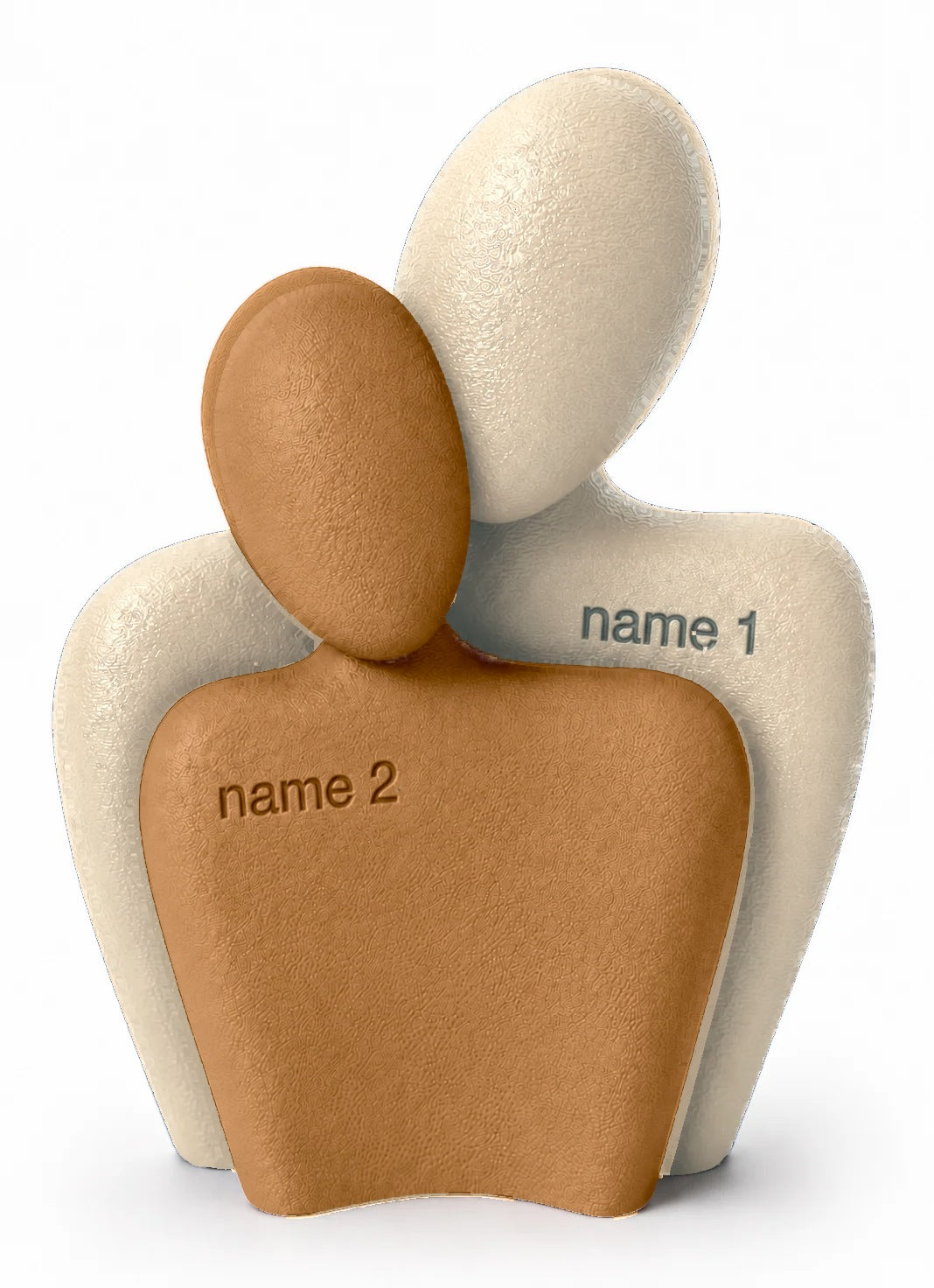 The Couple Sculpt 01 in Ivory matte and Brown