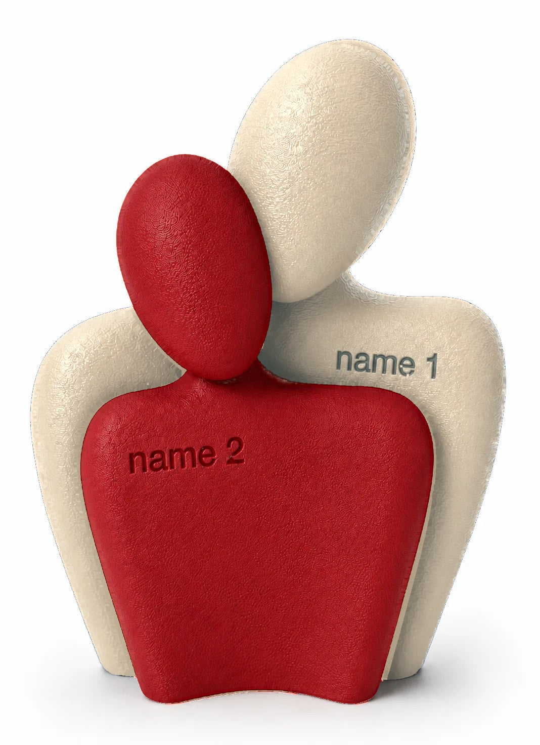 The Couple Sculpt 01 in Ivory matte and Red