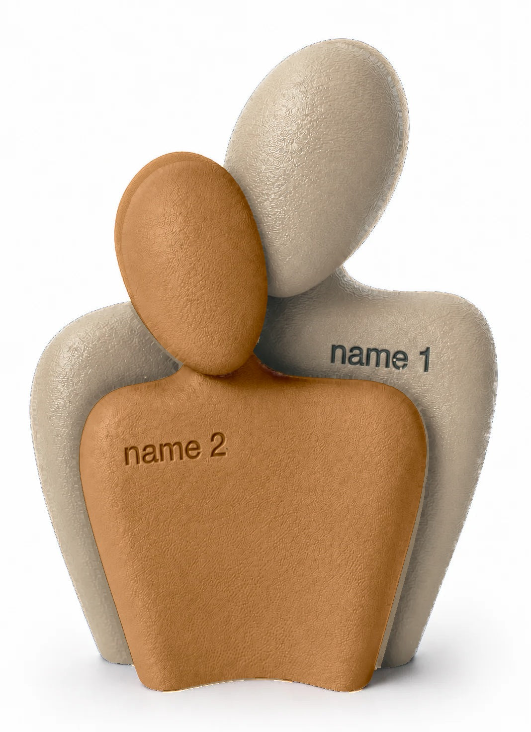 The Couple Sculpt 01 in Off white and Brown