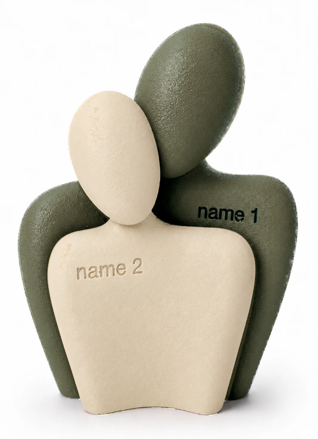 The Couple Sculpt 01 in Olive and Ivory matte