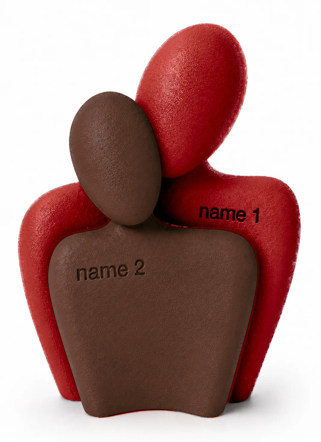 The Couple Sculpt 01 in Red and Chocolate brown