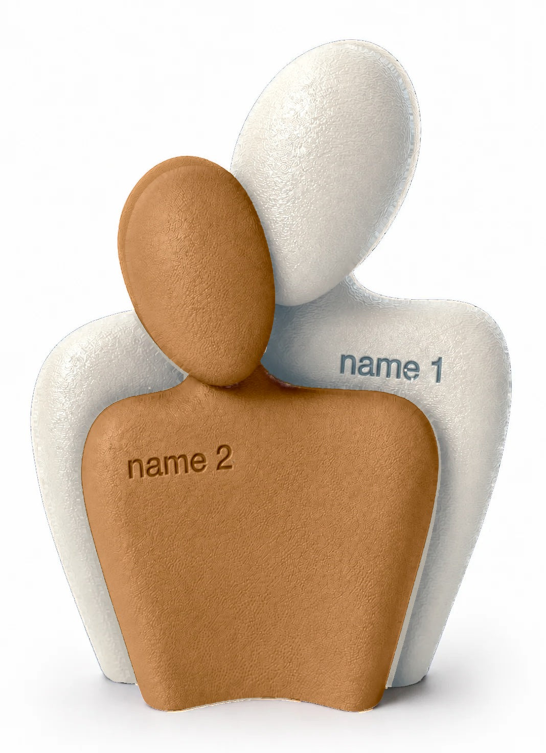The Couple Sculpt 01 in White and Brown